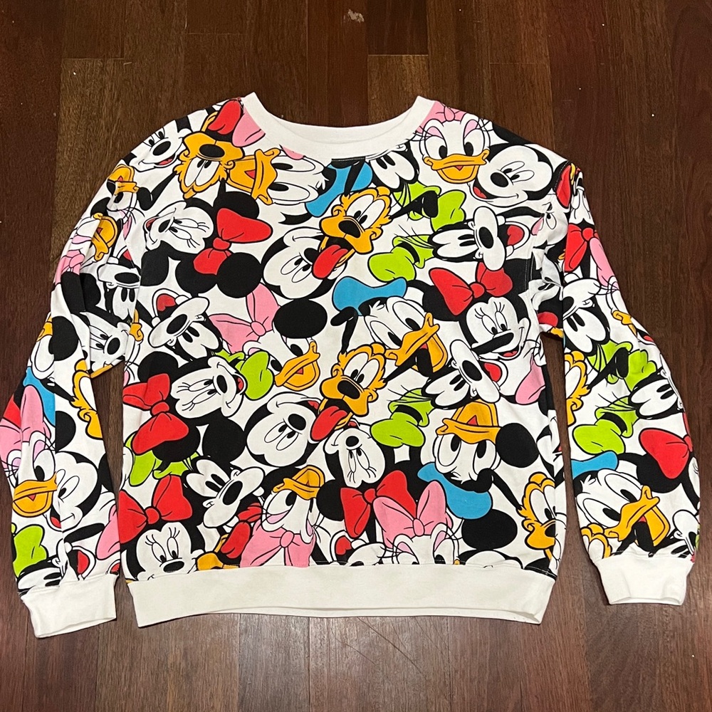 Disney Mickey and Friends White Sweatshirt